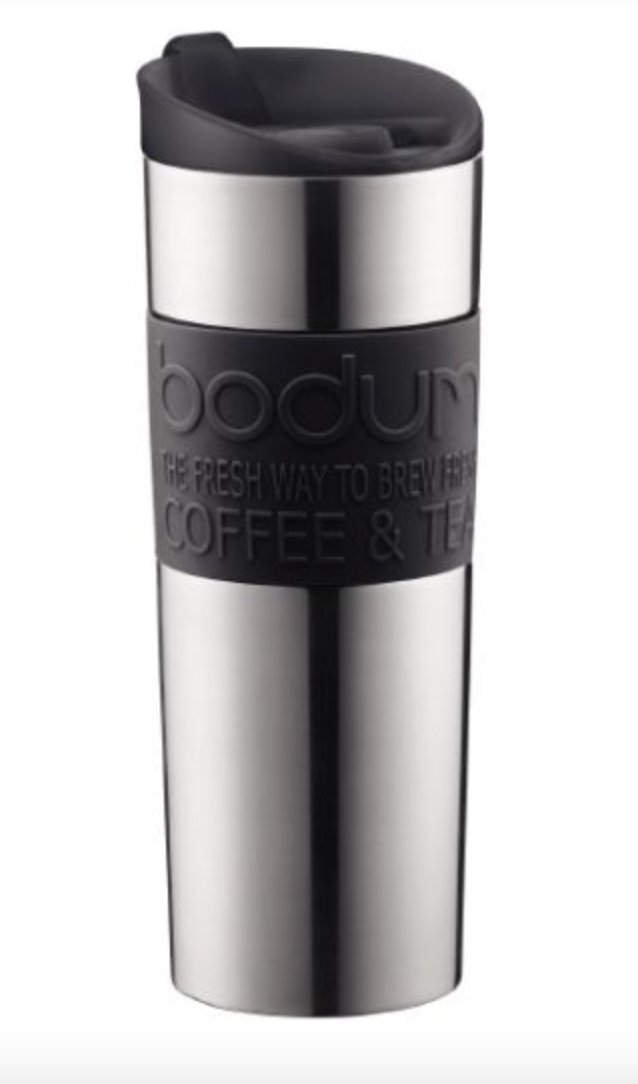 Bodum Travel Mug, 15 oz. stainless steel