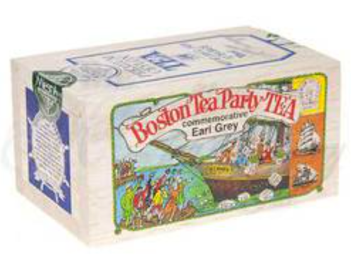 Souvenir Wooden Box - American Patriot Series: Boston Tea Party Earl Grey Tea