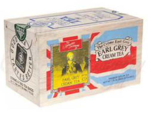 Souvenir Wooden Box - English Favourites: Cream Earl Grey Tea