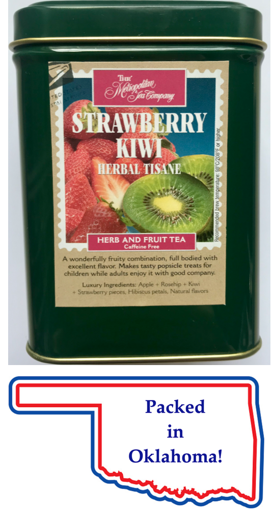 Loose Leaf Tea in Colorful Tins - Strawberry Kiwi