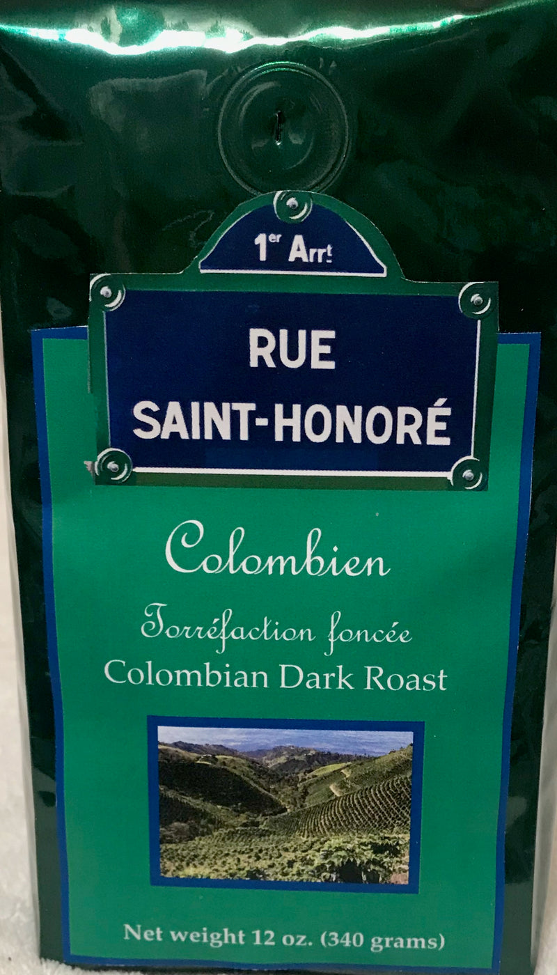 Rue Saint-Honoré Colombian Dark Roast Coffee