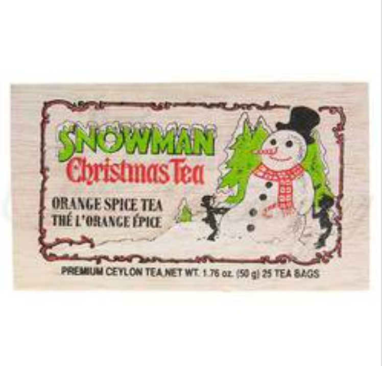 Souvenir Wooden Box - Snowman Christmas Tea