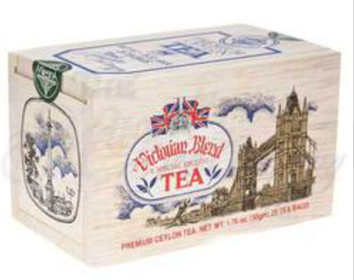 Souvenir Wooden Box - English Favourites: Victorian Blend Tea